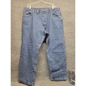 Mens 44x30 Wrangler‎ Blue Jeans Relaxed Fit